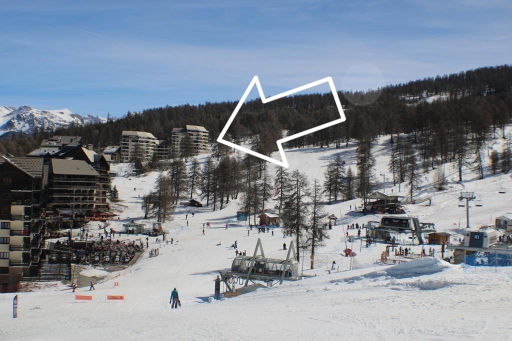 Risoul 1850 - Appart' 4 Personnes Ski Aux Pieds 外观 照片